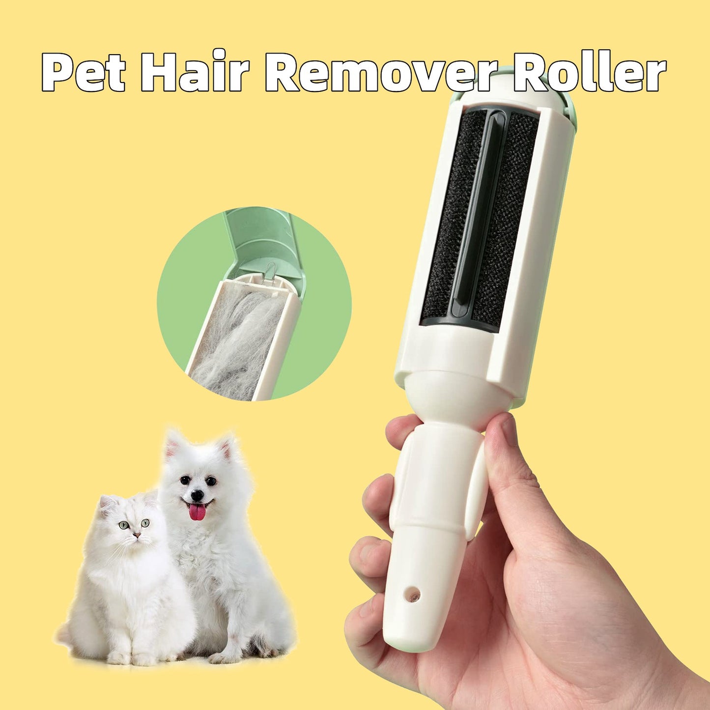 PattesZen™ Reusable Pet Hair Remover Roller for Furniture
